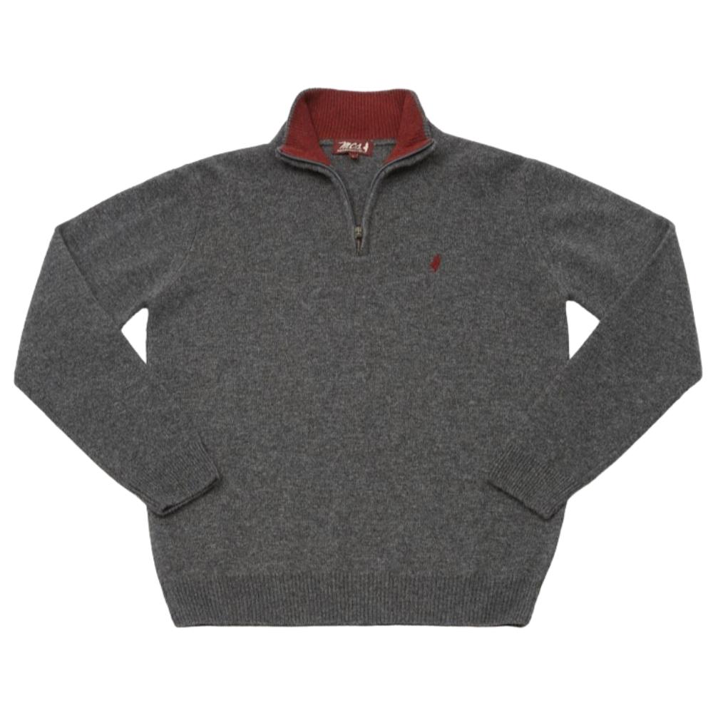 PULL ZIPPE LAMBSWOOL ANTHRACITE