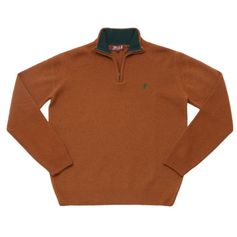 PULL ZIPPE LAMBSWOOL CAMEL