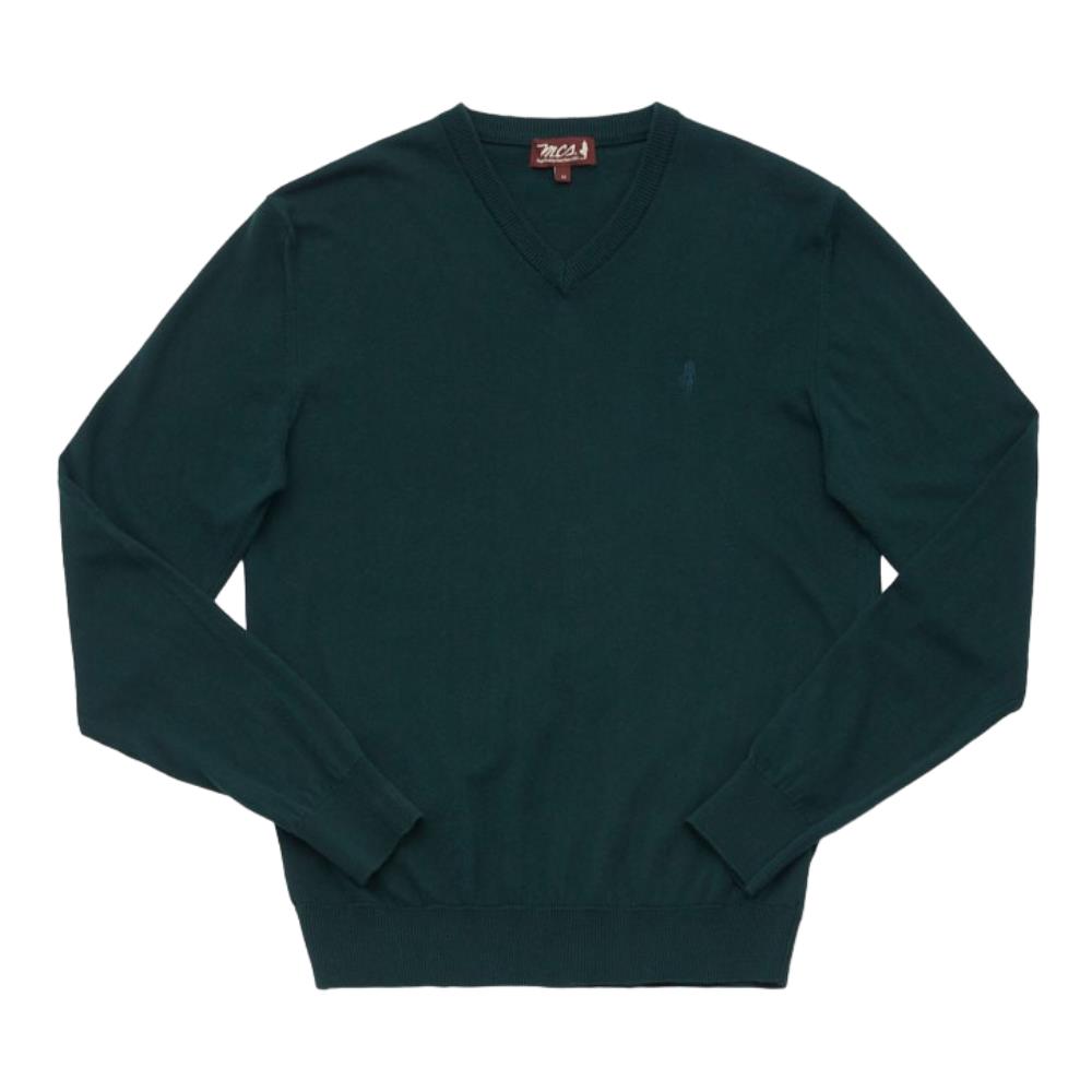 PULL COL V CACHEMIRE VERT SAPIN