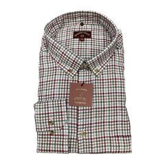 CHEMISE FLANNELLE GRIS BORDEAUX