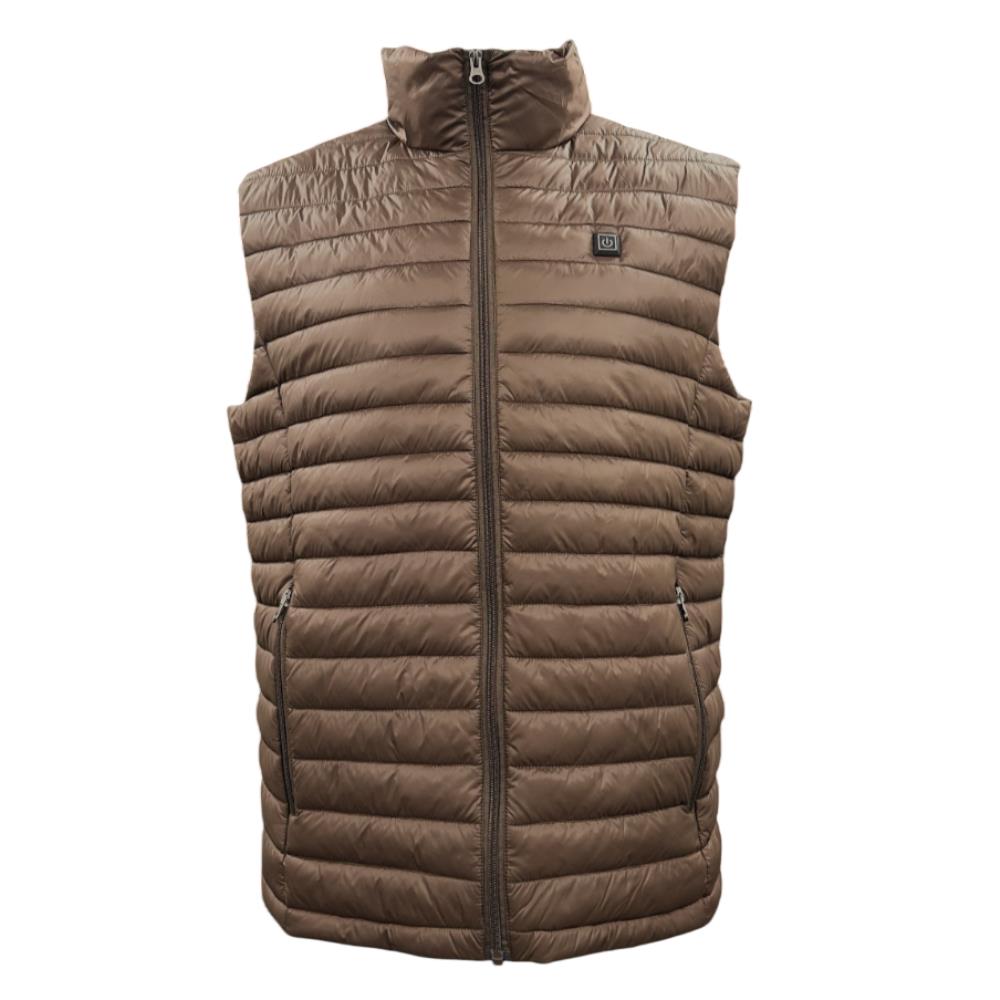 GILET CHAUFFANT FEMME MARRON