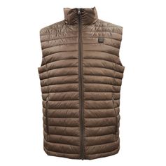 GILET CHAUFFANT FEMME MARRON