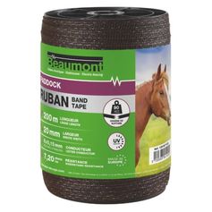 RUBAN PADDOCK MARRON 200M