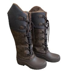 BOTTE HIVER FOURREE CANADA MARRON