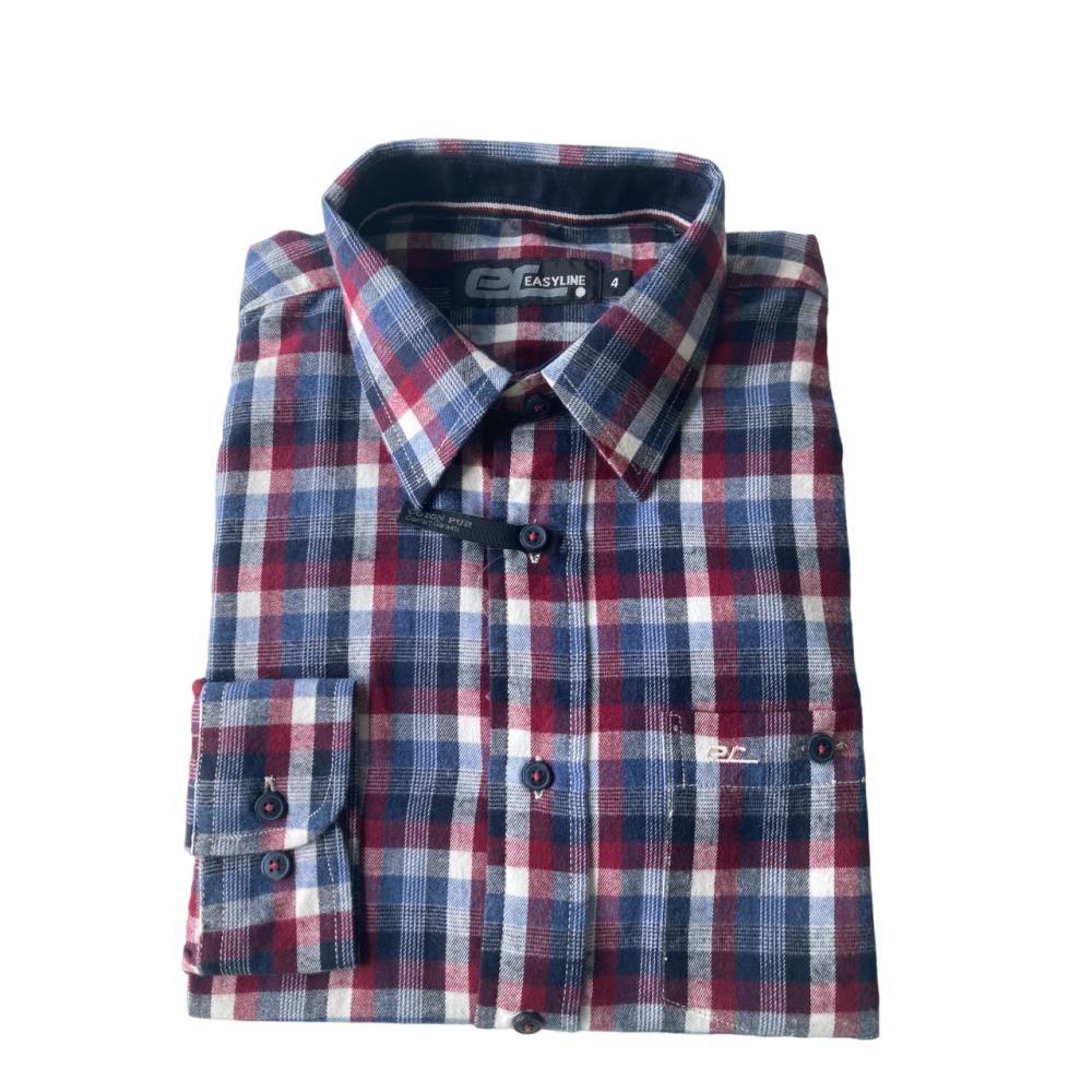 CHEMISE FLANELLE GUMP BORDEAUX