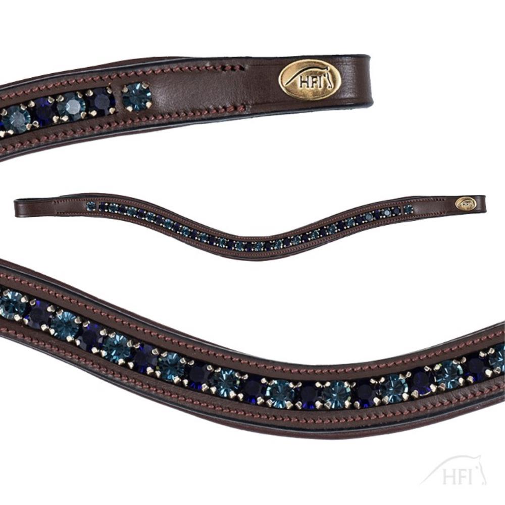 FRONTAL STRASS NOIR/MARINE/BLEU