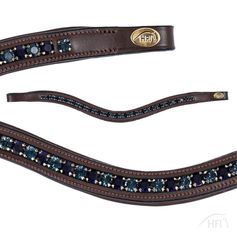 FRONTAL STRASS NOIR/MARINE/BLEU