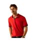 POLO BANDERA 1/4 ZIP HOMME ROUGE