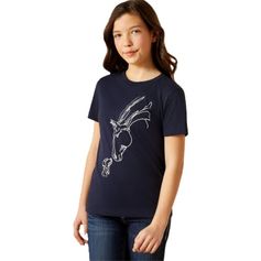 TEE-SHIRT HAY ENFANT MARINE