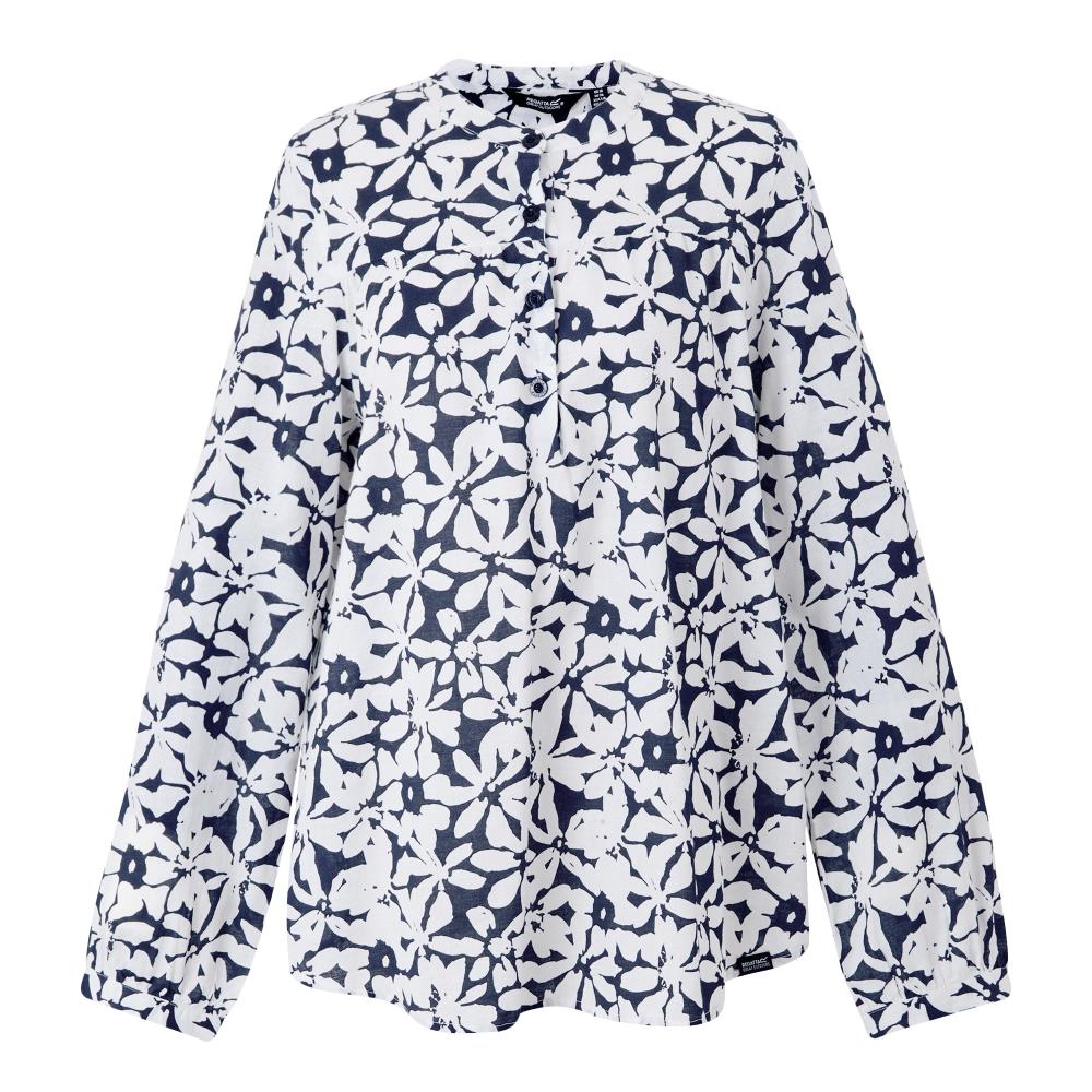BLOUSE FEMME NATINE NAVY WHITE