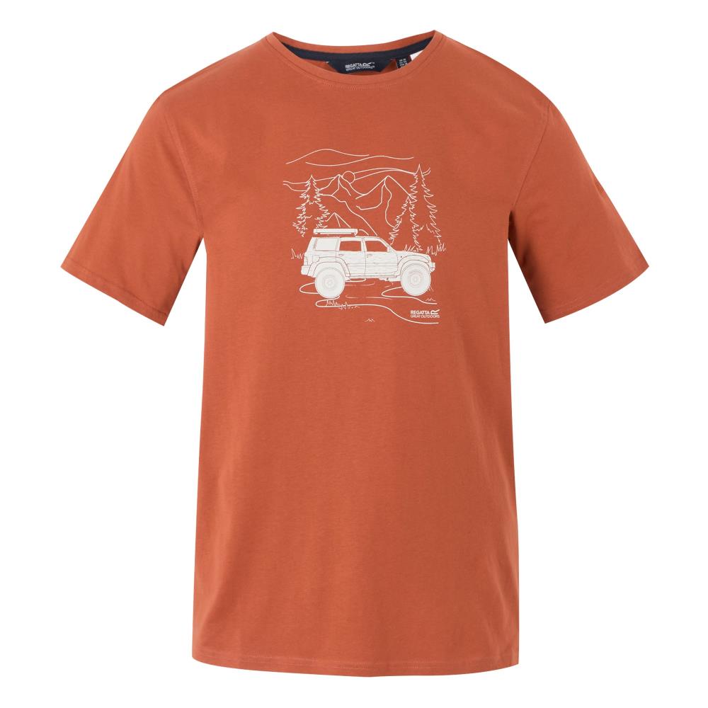 TEE SHIRT CLINE JEEP BRIQUE