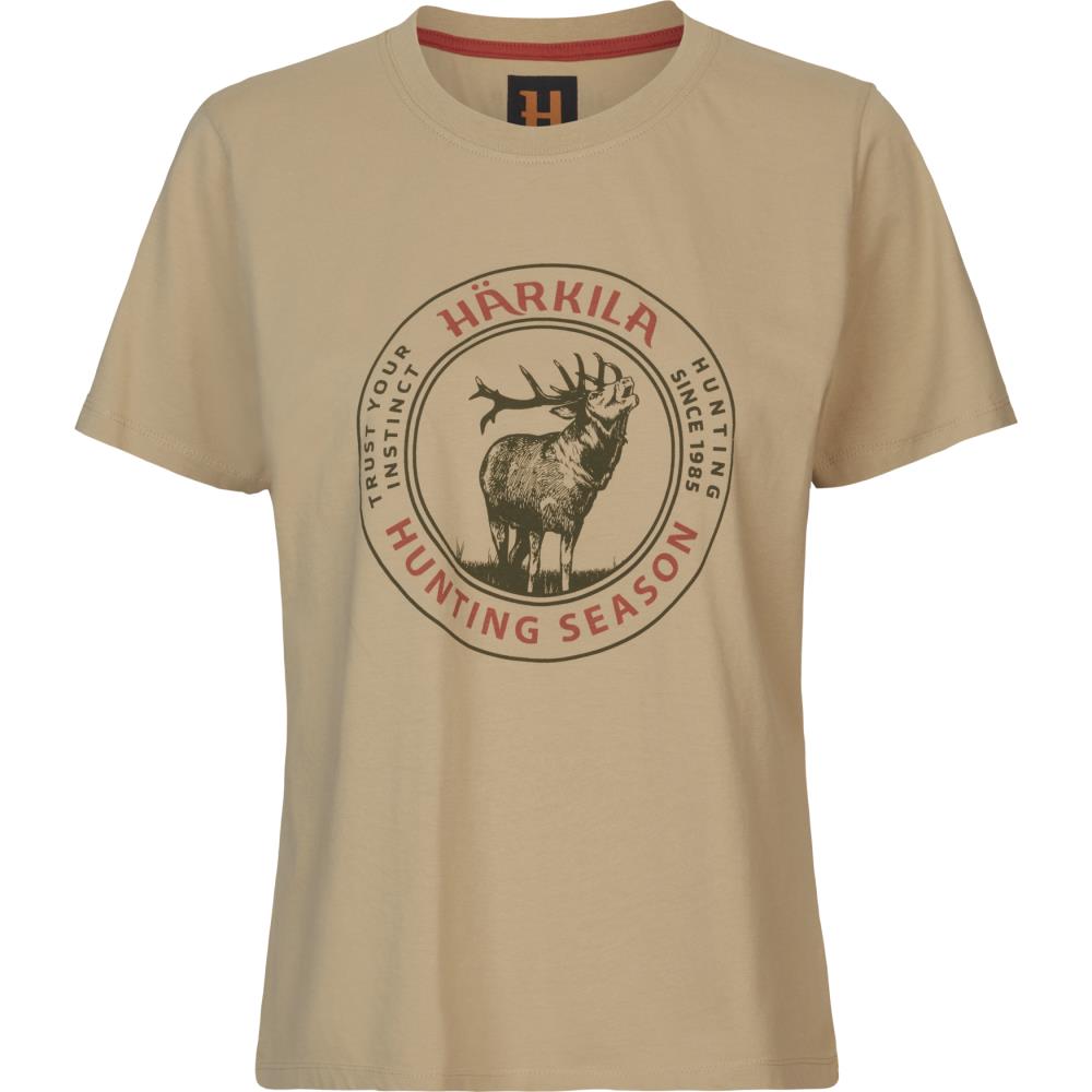 TEE SHIRT FEMME STAG BADGE SAND