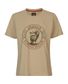 TEE SHIRT FEMME STAG BADGE SAND
