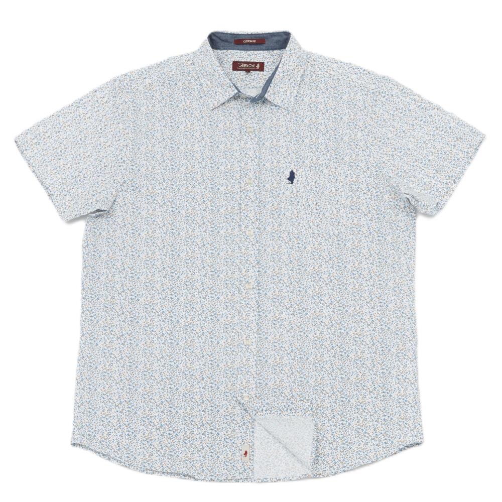 CHEMISETTE FLEUR BLEU