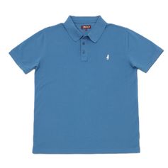 POLO PIQUE BLEU VINTAGE