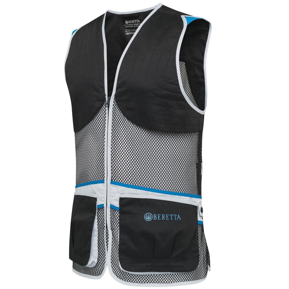 GILET FULL MESH BLACK BLUE EXCELL