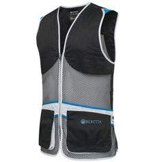 GILET FULL MESH BLACK BLUE EXCELL