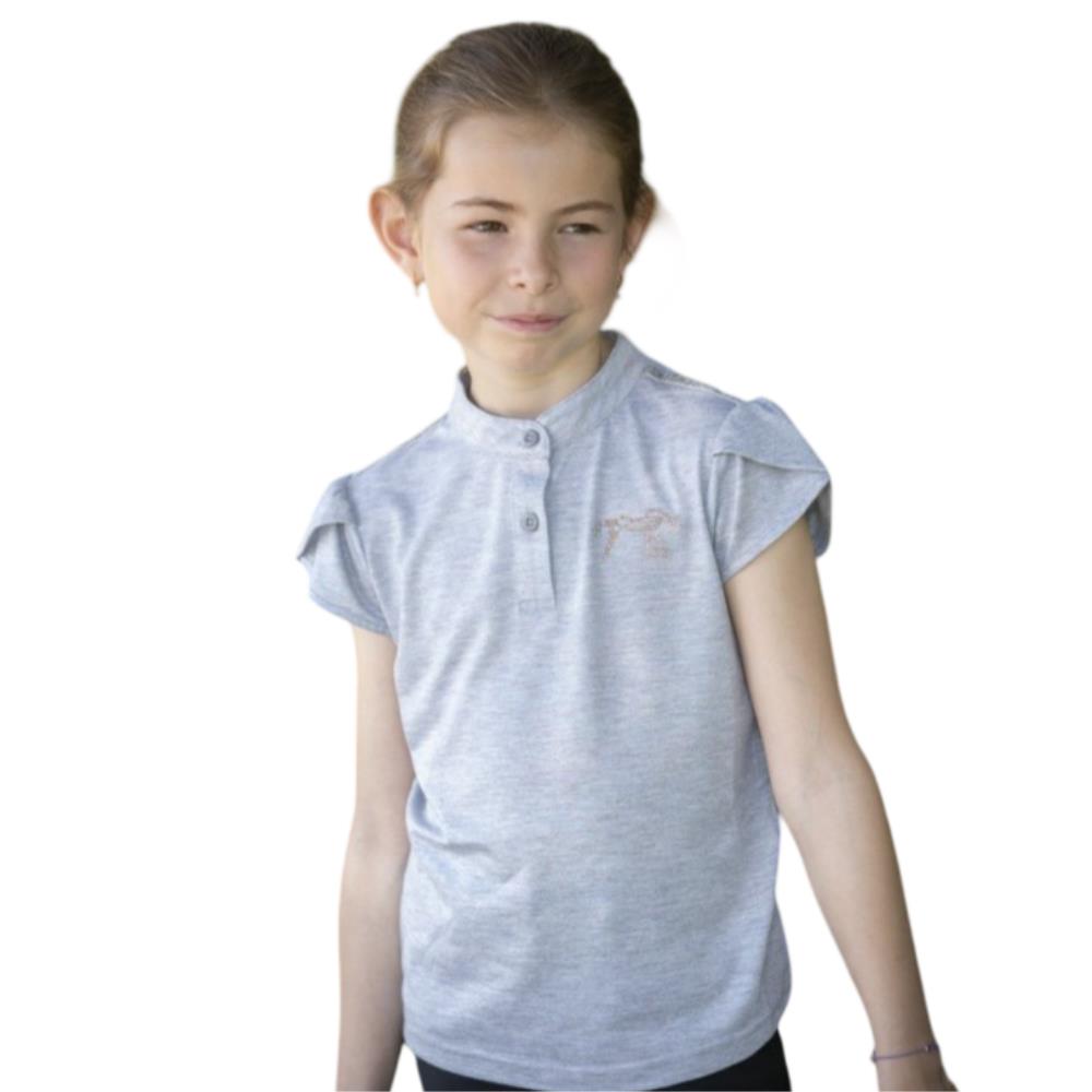 POLO ENFANT JULIETA GRIS MANCHES CO