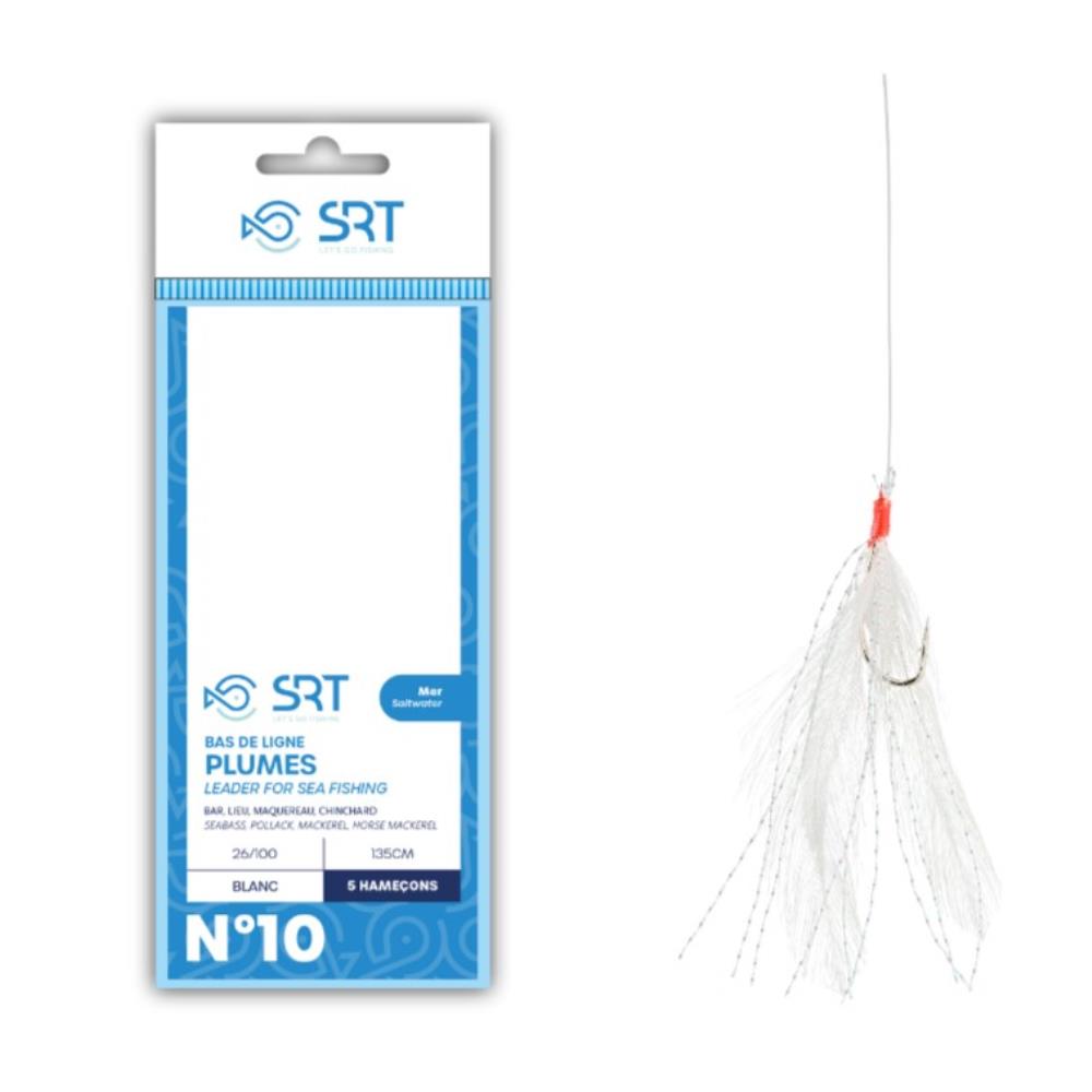 BAS DE LIGNE PLUMES BLANCHES 5H