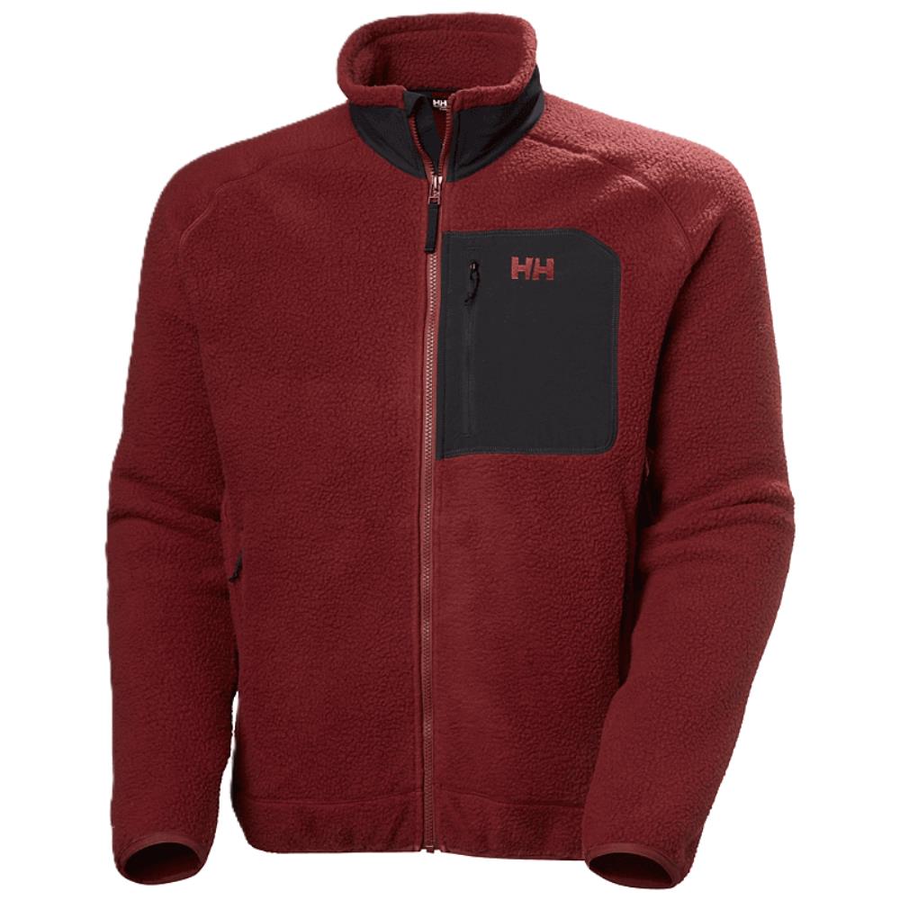 VESTE PILE PANORAMA BLOCK MARS RED