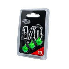 TETE PLOMBEE MONKEY HOOK VERTE 1/0