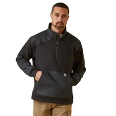 PULL REBAR 1/4 ZIP HOMME NOIR