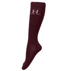 2 CHAUSSETTES BADMINTON AUBERGINE