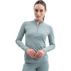 POLO TESS TECHNIQUE FEMME GRIS VERT