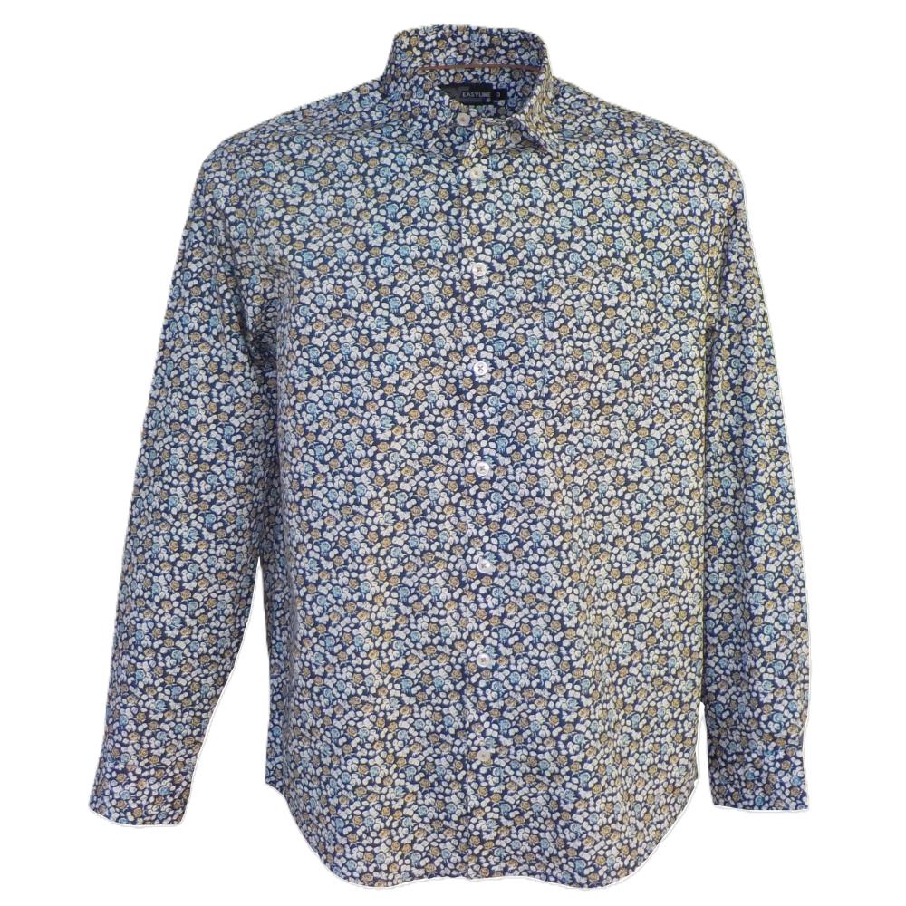 CHEMISE AUBERGE BLEU CANARD