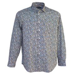CHEMISE AUBERGE BLEU CANARD