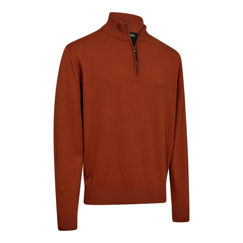 PULL HARRINGTON COL ZIP ORANGE