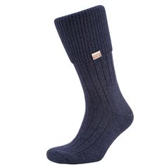 CHAUSSETTES ALPAGA MARINE FEMME