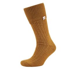 CHAUSSETTES ALPAGA MOUTARDE FEMME