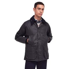 VESTE HUILEE BEDALE NAVY