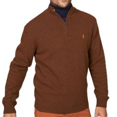 PULL ZIPPE LAMBSWOOL ECORCE