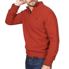 PULL ZIPPE LAMBSWOOL BRIQUE