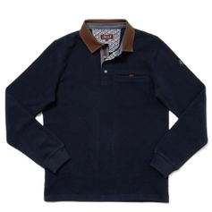 POLO MANCHES LONGUES BLEU MARINE