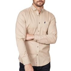 CHEMISE GABARDINE BEIGE