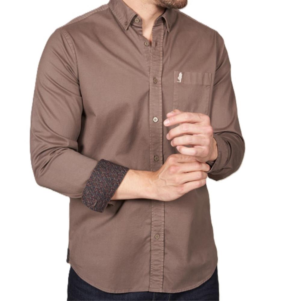 CHEMISE GABARDINE CHOCOLAT