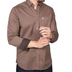 CHEMISE GABARDINE CHOCOLAT