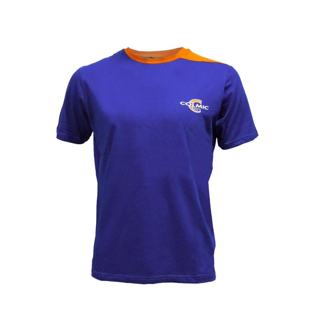 TEE SHIRT BLUE/ORANGE