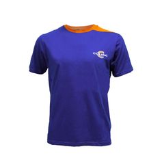 TEE SHIRT BLUE/ORANGE