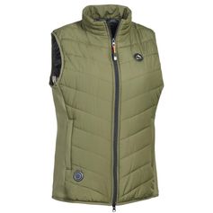 GILET FEMME CHAUFFANT HYBRIDE KAKI