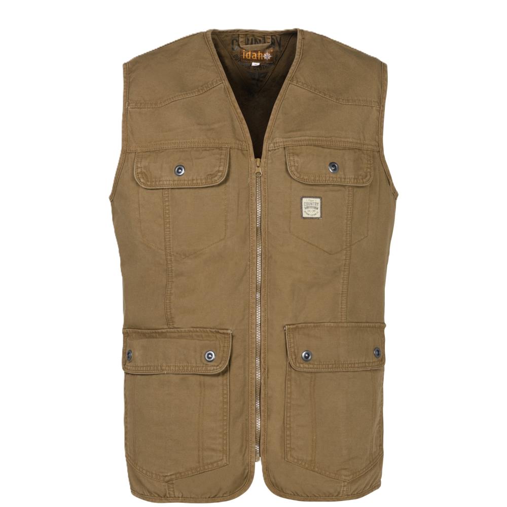 GILET COUNTRY MARRON