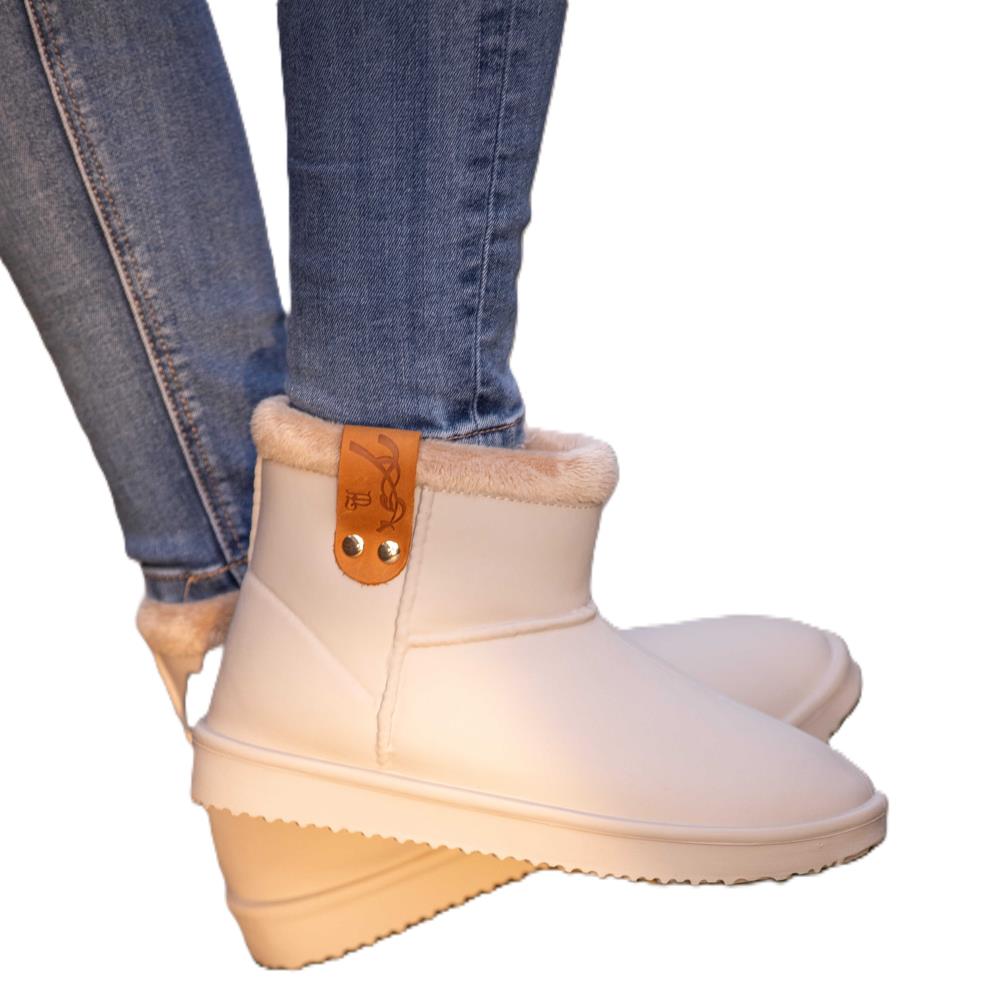 BOOTS FOURREES PENELOPE ROSE POUDRE