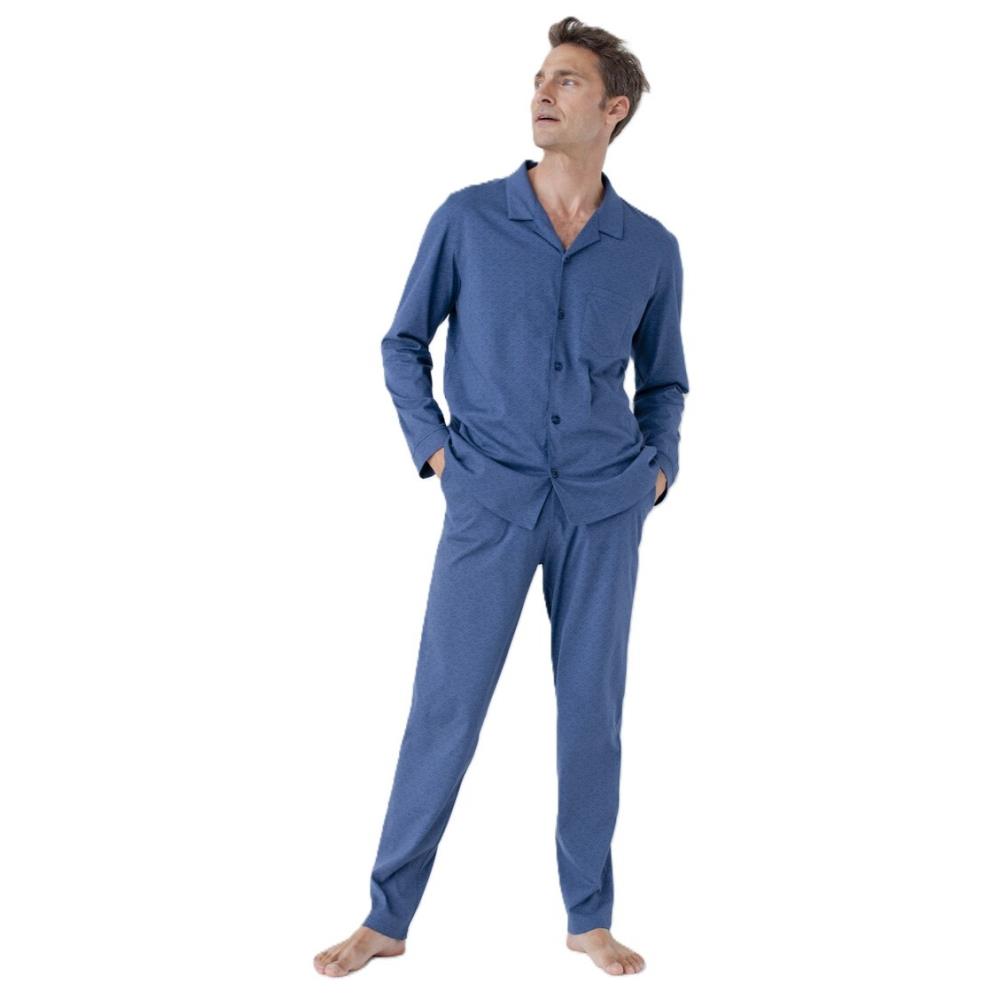 PYJAMA BOUTONNE JERSEY MARINE