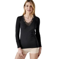 TSHIRT FEMME THERMOLACTYL 4 NOIR