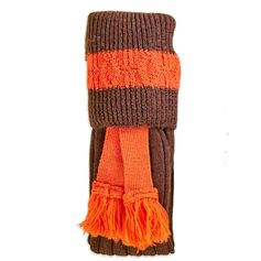 CHAUSSETTE BYRON + GARTER PECAN