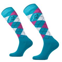 CHAUSSETTES BICOLORE KARO BLEUES