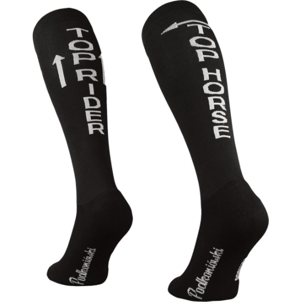 CHAUSSETTES DESIGN TOP HORSE NOIRES